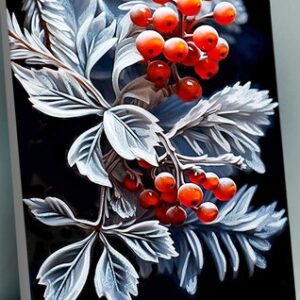 Картина по номерам Алые гроздья рябины 40x50 / BQH0006 21век