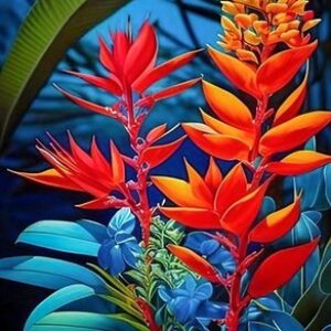Картина по номерам Тропические цветы 40x50 / FHR0633 21век