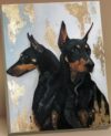 Картина по номерам Собаки породы доберман 40x50 / HR0458 21век