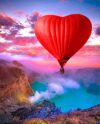 Картина по номерам Полет на воздушном шаре 40x50 / HR0609 21век