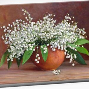 Картина по номерам Бузин. Букет из ландышей в горшочке 40x50 / HR0737 21век