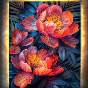 Картина по номерам Красные цветы 40x50 / LHR0026 21век