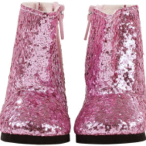 Аксессуар для куклы Сапоги с блестками розовые 42-50см / 3402537 21век
