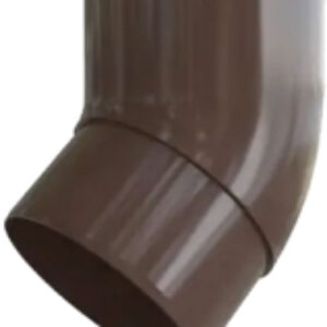 Колено трубы водосточной ПВХ 45 градусов 21век