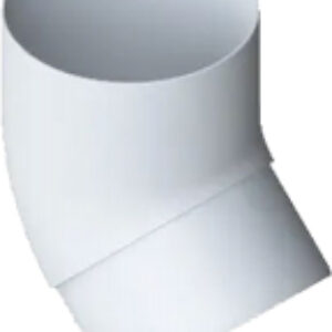 Колено трубы водосточной ПВХ 45 градусов 21век