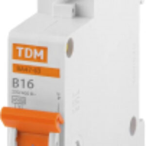 Выключатель автоматический ВА 47-63 1Р 16А (B) 4.5кА / SQ0218-0039 21век