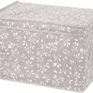 Коробка для хранения Белая веточка на сером / 490318 21век
