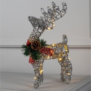 Световая фигурка Олень серебристый 5049759 21век