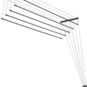 Сушилка для белья Потолочная 5 прутьев Black Diamond 180см 21век