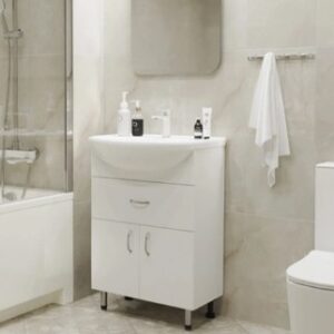 Тумба с умывальником Мистраль-60 556883 + Уют 60 21век