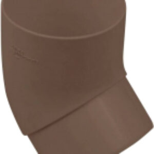 Колено трубы водосточной ПВХ 67 градусов 21век