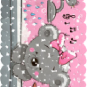 Коврик для купания Веселое купание. Мишка с бантиком 7071 21век