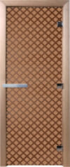 Стеклянная дверь для бани/сауны Мираж 70x190 / DW00105 21век