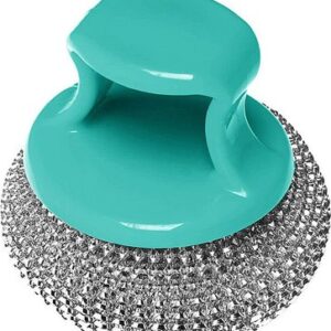 Губка хозяйственная Скрабер (сетка) с держателем / 72515 21век