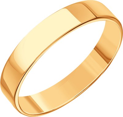 Кольцо обручальное из красного золота П7302-003К145 21век