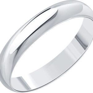 Кольцо обручальное из белого золота П7302-007К14Б4 21век
