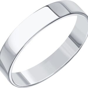 Кольцо обручальное из белого золота П7302-008К14Б5 21век