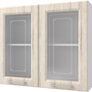 Шкаф навесной для кухни Классик 80 с витриной 21век