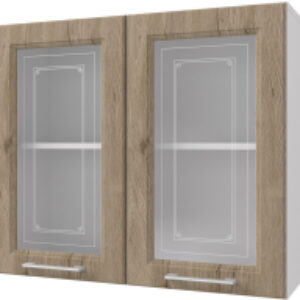 Шкаф навесной для кухни Классик 80 с витриной 21век