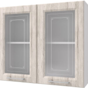 Шкаф навесной для кухни Классик 80 с витриной 21век