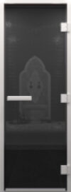 Стеклянная дверь для бани/сауны Хамам без нижнего порога 81x200 / DW03526 21век