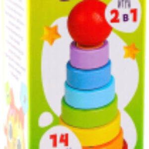 Развивающий игровой набор Пирамидка. Фигурки. По методике Монтессори / 9717870 21век