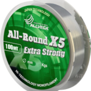 Леска монофильная All-Round X5 100м 0.22мм / LAR10022 21век