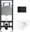 Унитаз подвесной с инсталляцией Amberg 506 + Odenbach 004 GL-WT + Amberg RD-BL 21век