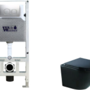 Унитаз подвесной с инсталляцией Amberg 506 ST + Merzbach 043 MT-BL + Amberg RD-MT CR 21век