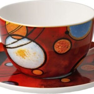 Чашка с блюдцем Artis Orbis/Wassily Kandinski Heavy red / 67-075-03-1 21век