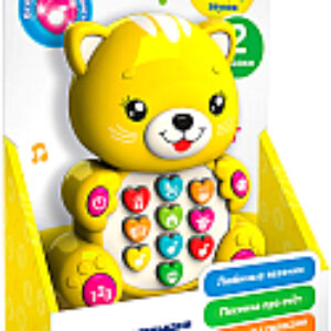 Развивающая игрушка Зверята с огоньками. Котенок / AZ-2345 21век