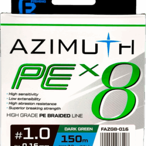 Леска плетеная Azimuth PE X8 150м Dark Green / FAZG8-016 21век