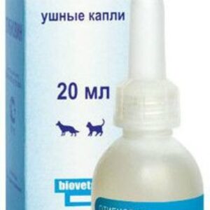 Капли для лечения ушей у животных Отибиовин 21век