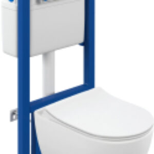 Унитаз подвесной с инсталляцией Brasko Smart CO DPL EO / 64916 21век