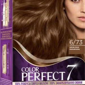 Крем-краска для волос Color Perfect Стойкая 6/73 карамельный шоколад 21век