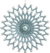 Елочная игрушка Decor Снежинка двухслойная / 44805 21век