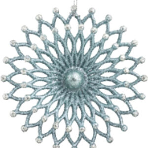 Елочная игрушка Decor Снежинка двухслойная / 44805 21век