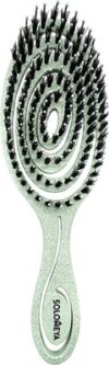 Расческа Detangling with natural boar bristle Green / 14-2079 21век