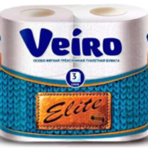 Туалетная бумага Elite белая 3х слойная 21век