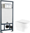 Унитаз подвесной с инсталляцией Erlenbach 004 GL-WT + Marberg 507 SE 21век