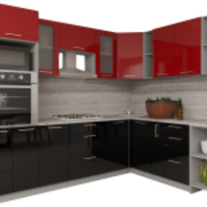 Кухонный гарнитур Мила Gloss 1.88x2.8 правая 21век