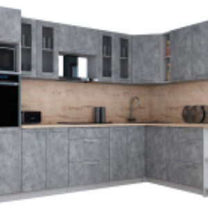 Кухонный гарнитур Мила Gloss 1.88x3.0 правая 21век