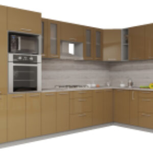 Кухонный гарнитур Мила Gloss 1.88x3.4 правая 21век