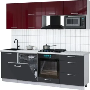 Кухонный гарнитур Мила Gloss 2.3-ПМ2 21век