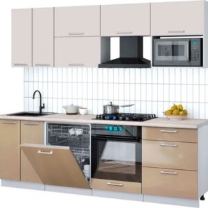 Кухонный гарнитур Мила Gloss 2.4-ПМ2 21век