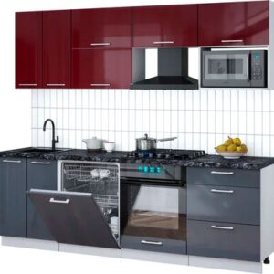 Кухонный гарнитур Мила Gloss 2.4-ПМ2 21век
