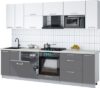 Кухонный гарнитур Мила Gloss 2.7-ПМ2 21век