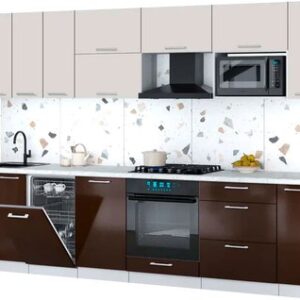 Кухонный гарнитур Мила Gloss 3.0-ПМ4 21век
