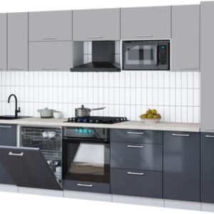 Кухонный гарнитур Мила Gloss 3.1-ПМ2 21век