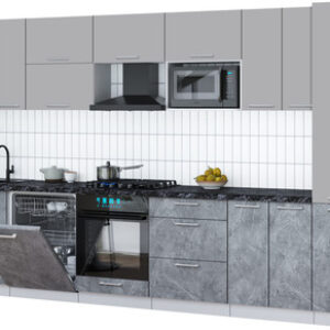 Кухонный гарнитур Мила Gloss 3.4-ПМ2 21век